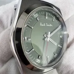 ★Paul Smith グリーン文字盤 × 赤秒針 電池交換済み レアのサムネイル