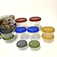 スピンロック　10個セット　保存容器セット　軽量カップ　ノベルティ　日本製のサムネイル