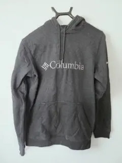 Columbia 刺繍ロゴ 裏起毛 メンズ パーカー ブラック S