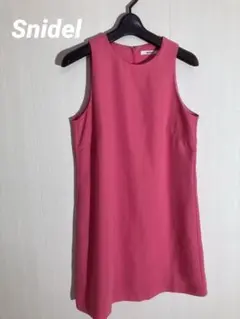 ✨ Snidel フレア シフォン ワンピース ピンク Aライン　サイズ0