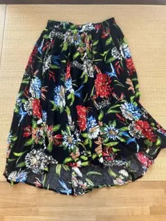 GU 蜷川実花 コラボ 花柄 ロングスカート Sサイズ フローラル プリント
