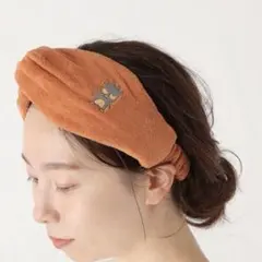 【美品】LEPSIM サンリオ刺繍ヘアバンド 907728 バッドばつ丸