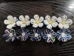 ちりめん細工　花パーツ 15個セット