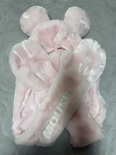 マフラーキャップ　ピンク　ミニー