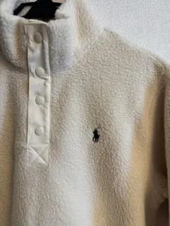 新品タグ付　ポロ・ラルフ・ローレン フリースジャケット アイボリー