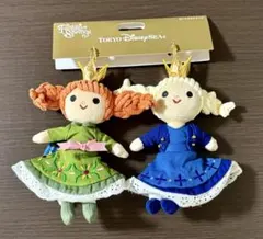 ディズニーシー/アナと雪の女王/ぬいぐるみチャーム/アナ/エルサ/ぬいぐるみ