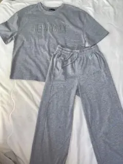 Zara グレー スウェット セットアップ