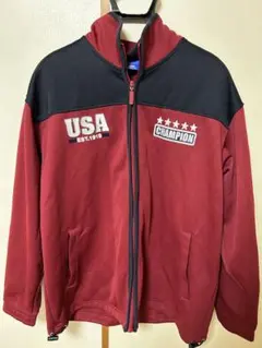Champion ジップアップジャケット ボルドー M