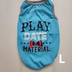 【新品】犬用タンクトップ PLAY DATE MATERIAL 小型犬 Lのサムネイル