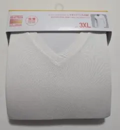 【新品】九分袖 Vネック UNIQLO 極暖ヒートテック 白 3XL
