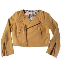 snidel 本革 羊革 ダブルライダースジャケット 丈短 レアカラー 1