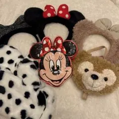 ディズニー カチューシャ＆ポーチ 6点セット ミニー ダッフィー まとめ売り