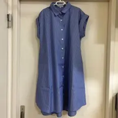 a.v.v シャツワンピース ストライプ 140cm