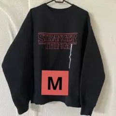 GU Netflix ストレンジャーシングス ブラック スウェット M