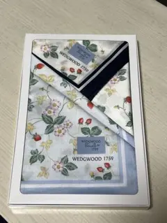 WEDGWOOD 花柄ハンカチ　2枚セット