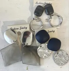 3点セット　660 ハンドメイド　樹脂　金属　ピアス　イヤリング　まとめ売り