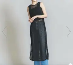 BEAUTY&YOUTHコットンメッシュ タンク ワンピース