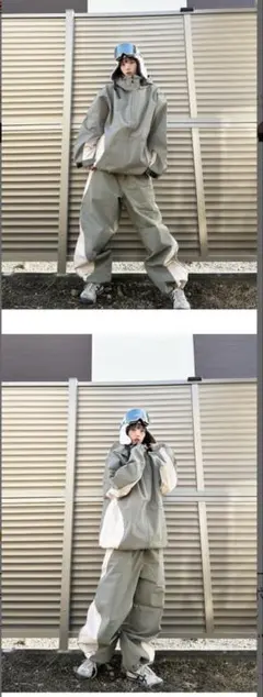 Peace スノーボードウェア グリーン　HIMASS MANIA 上下セット