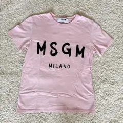 MSGM MILANO ロゴ Tシャツ ピンク Sサイズのサムネイル