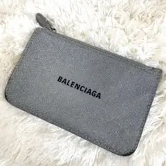 BALENCIAGA グレー グリッター 二つ折り財布 BALENCIAGA 二つ折り財布 グリッター グレー