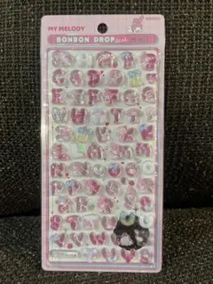 正規品！ボンボンドロップシール　文字　マイメロディー