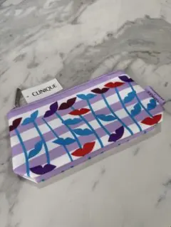 CLINIQUE 花柄ポーチ 新品未使用