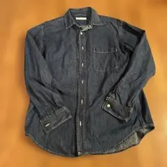 INHERIT ダークデニム 長袖シャツ M
