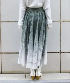 axes femme グラデレースサーキュラースカートのサムネイル