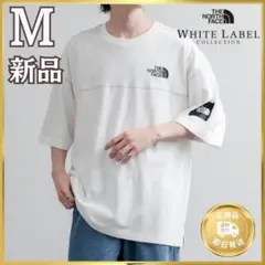 最安！ 韓国ノースフェイス ダメージ Tシャツ 白 M 新品 ウォッシュ