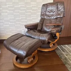EKORNES Stresslessレザー リクライニングチェアセット