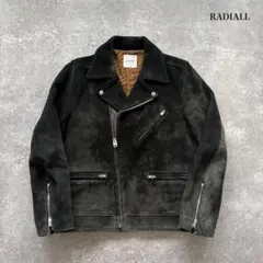 【RADIALL】 ラディアル カウレザー スエードダブルライダース ゼブラ柄 RADIALL】 ラディアル カウレザー スエードダブルライダース ゼブラ柄