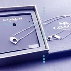 COACH Cロゴネックレス シルバー