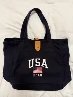 Polo Ralph Lauren USA キャンバストートバッグ ネイビーのサムネイル