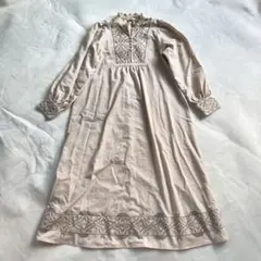 BEAMS HEART ビームスハート　ブザム刺繍 ロングワンピース