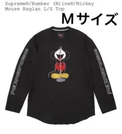 【新品・未使用】NUMBER (N)INE ミッキー 長袖Tシャツ XLサイズ Supreme×NUMBER (N)INE 25AW Number (N)ine x Mickey Mouse Raglan L