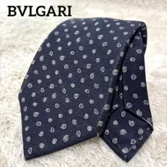 新品✨ジバンシー ロゴ総柄ネクタイ 黒白青 ドット柄 シルク 光沢 高級 