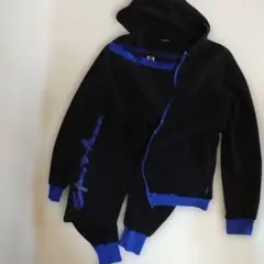超美品 EMPORIOARMANI フード付きセットアップ ジャケットパンツ