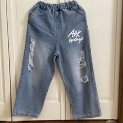 ANAP KIDS デニムパンツ 130cm ダメージ加工のサムネイル