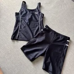 ☆ FILA 黒 タンクトップ ショートパンツ 水着セット 170㎝ ☆