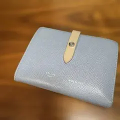CELINE 二つ折り財布 ライトブルーのサムネイル