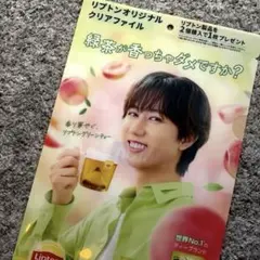 【リプトン】　オリジナルクリアファイル　阿部亮平
