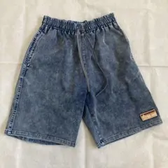 淡いデニムブルー ハーフパンツ 150cm