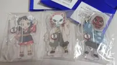 鬼滅の刃 絵巻カフェ 繋がるアクリルスタンド 3個セット