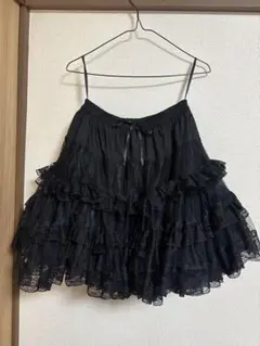 BODYLINE ボリューム パニエ 黒 フリル チュールのサムネイル