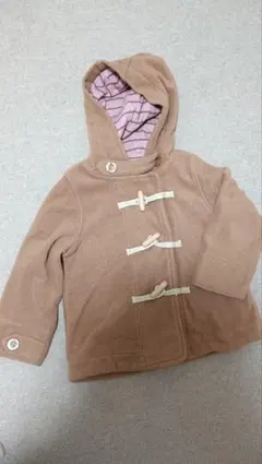 ベージュ フード付き ダッフルコート 5歳用　110
