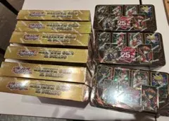 遊戯王 25th 記念缶 2個 & マキシマム・ゴールド ボックス 北米版 6箱 遊戯王 25th 記念缶 2個 & マキシマム・ゴールド ボックス 北米版 6箱