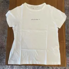 美品◎アニエスベー agnès b. ロゴT 白T ホワイト　シンプル　Mサイズ