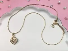 Christian DiorCDロゴ ラインストーン ネックレス ヴィンテージ