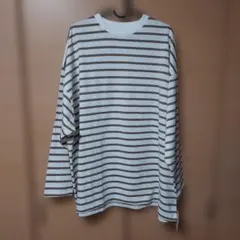 レディース長袖　ボーダーチュニック　オーバーサイズ　未使用