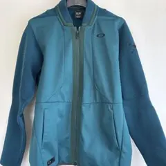 オークリー ニット切替 ジップジャケット スカル刺繍 グリーン系　サイズL